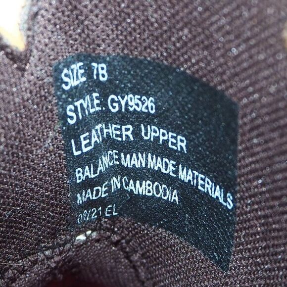 Justin Gemma 8" Round Toe Western Cowboy Boots Dark Brown GY9526 Women's 7B - Picture 9 of 10